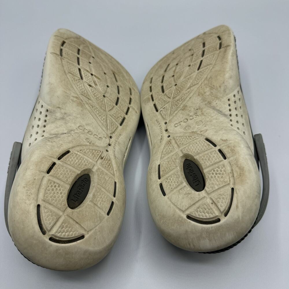 Crocs LiteRide 360 Clogs Slip On Unisex Shoes Gray Cream Womens 10 - Picture 5 of 9